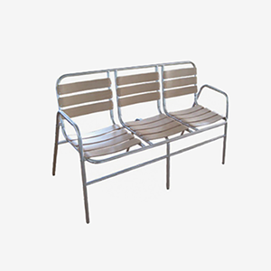 Triple Waiting Chair - Aluminum Chairs